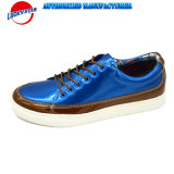 China Men Casual Shoes with Bright Mirrow Color PU
