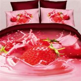 Reactive Printing Quilt Cover Bed Sheet 3D Bedding Set