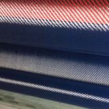 3k 200g Red Twill Carbon Aramid Hybrid Fabric