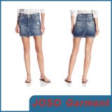 Fashionable Ladies Frayed Denim Short Skirt (JC2041)