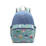 New Stylish Canvas Bag Cute Printing School Backpack