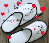 Wholesale White Hotel Terry Cloth, Coral Fleece Disposal Slippers.