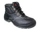 Black Five Buckles MID-Cut Safety Shoes (HQ648)