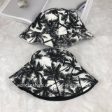 Polyester Printing Beach Bucket Cap with Custom Reversible Fisherman Hat