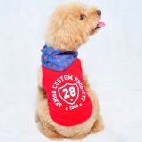 Red Dog Hoodie Shirt Pet Vest