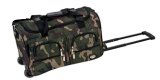 Camouflage Sports Travel Tote Duffle Wheeled Trolley Bag