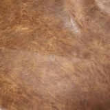 Soft Durable PU Crazy Horse Faux Leather for Shoes Furniture (E6087)