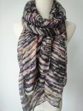 Muitic Color Ployester Scarf for Women, Fashion Shawls, Ladies Scarves