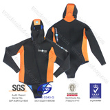 Men Neoprene Spearfishing Suit Wetsuit Hooded Jacket