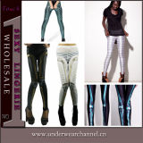 Fashion Sexy Jean Printing Spandex Legging for Lady