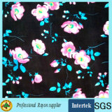 30s Rose Printing Design Rayon Fabric for Women Garments