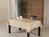 PVC Embossed Tablecloth with Flannel Backing (TJG0019)
