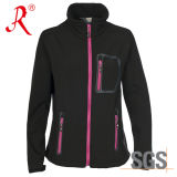 Softshell Jacket Women Waterproof Outdoor Garment (QF-431)