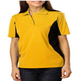 Cotton Bright Yellow Ladies Polo Shirt