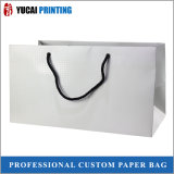 Customized White Paper Shopping Bag for Packaging