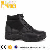 Genuine Leather Nylon Fabric Mini Military Police Boots
