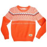 100% Cotton Boy Sweater in Round Neck Long Sleeve (C-02)