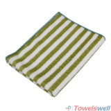 Green Stripe Microfiber Kitchen Dish Towel