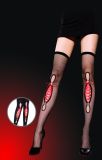 Fishnet Long Stocking with Lace-up Front 9911