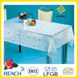 Printed PVC Transparent /Clear and Embossed Tablecloth