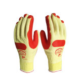 Factory Produce Industrial Blue Laminated Latex Palm Cotton Work Gloves