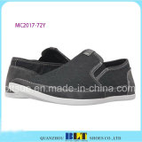 Grey Colour Double Sewing Leather Shoes