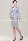 Spring/Autumn Office Ladies Women's Wrinkle-Free Formal Bank/Hotel/Education Working Uniform Skirt Suit (D3&B17-1)