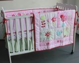 Art No: 01-Pink 100% Cotton Printed Baby's Bedding Stock