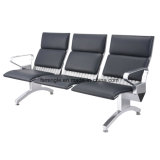 High Back Aluminum-Alloy Type Public Waiting Chair with PU Cushion