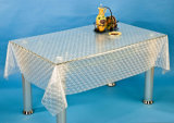 PVC Transparent and Embossed Tablecloth (TJ3D0008)