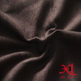Dark Brown Polyester One Side Suede Fabric for Sofa/Garment