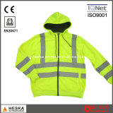 High Visibility Long Sleeve Hooded Safety Sweatshirt