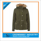 Women's Parka with Fur on The Hood with Padding
