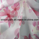 Flower Printed Polyester Chiffon Fabric for Shirts