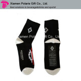 Long Cotton Knitted Jacquard Weave Socks with Logo Printing