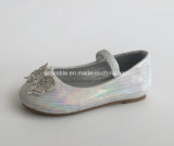 Shiny PU Flat Soft Dress Shoes for Baby Girls