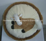 Round Horse Sofa Cushion with Brown Color
