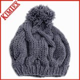Fashion Knitted Cable Jacquard Hat