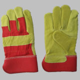 Pig Split Leather Full Palm Work Glove-3593