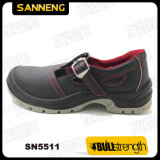 Leather Safety Sandal with PU/PU Outsole and Steel Toe (SN5511)
