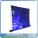 White and Black Concert Background Cloth Light LED Star Curtain