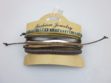 Men Leather Bracelet, Fashion Jewelry Handmade, Custom Infinity Leather Bracelet