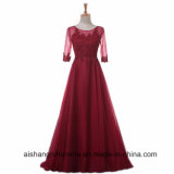 Elegan Lace Evening Dress Promparty Dress with Half Sleeves