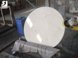 Chinese Custom Cut Table Top Carrara White Quartz Countertop