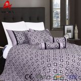 Wholesale Bright Colored Comforter Set, 7PCS Flock Pringting Comforter Set