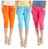 Women Fashion Candy Colors Cropped Harem Pants (SR8206)