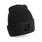 Baggy Beanie with Leather Patch