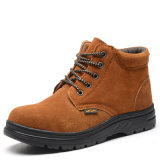 MID Ankke Safety Shoes with Steel Toe and Steel Plate Suede Leather