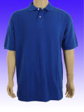 Blue Color Pique Fabric Polo Shirt