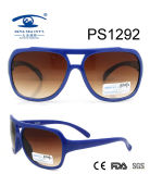 Blue Color Full Rim Colorful Kid Plastic Sunglasses (PS1292)